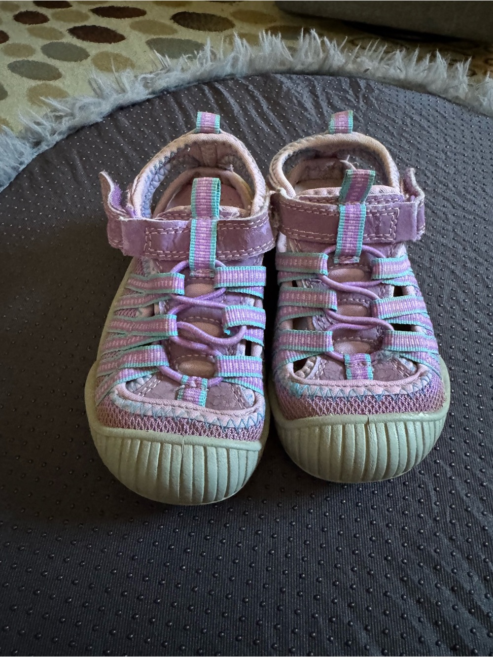 OshKosh B'gosh Lavender and Mint Strappy Kids Sandals